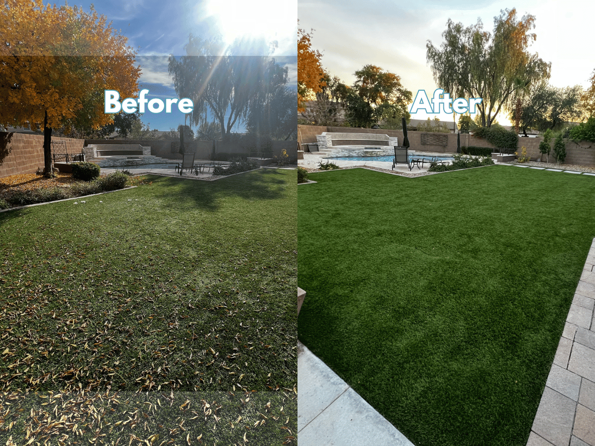 Artificial turf cleaning project
